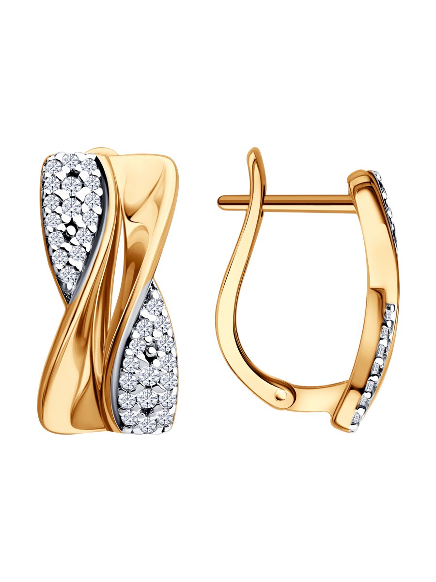 Серьги SOKOLOV - Серебро 925, Фианит (арт. 93022547)