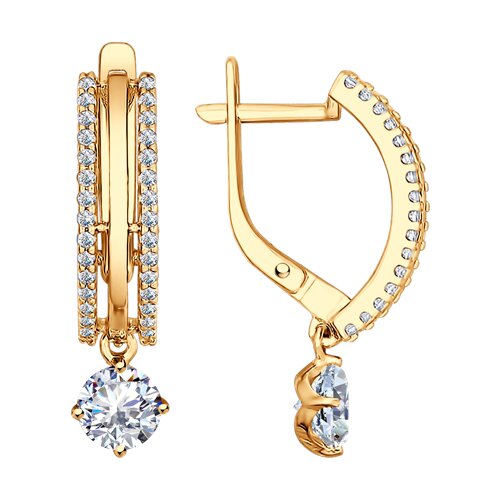 Серьги SOKOLOV - Серебро 925, Фианит (арт. 93022231)