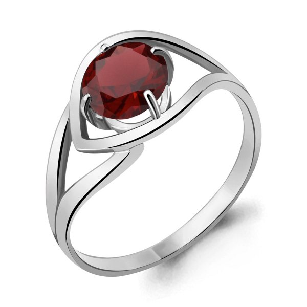 Кольцо Аквамарин - Серебро 925, Гранат (арт. 6551203.5)