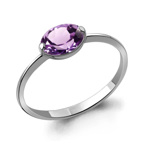 Кольцо Аквамарин - Серебро 925, Аметист (арт. 60006804.5)