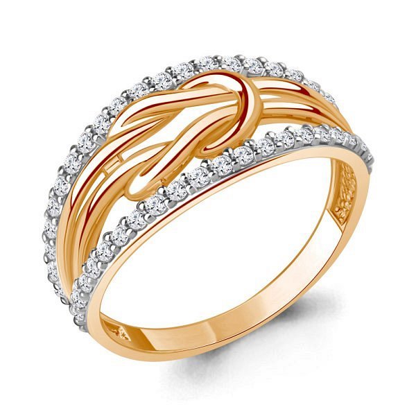 Кольцо Аквамарин - Серебро 925, Фианит (арт. 67940А.6)