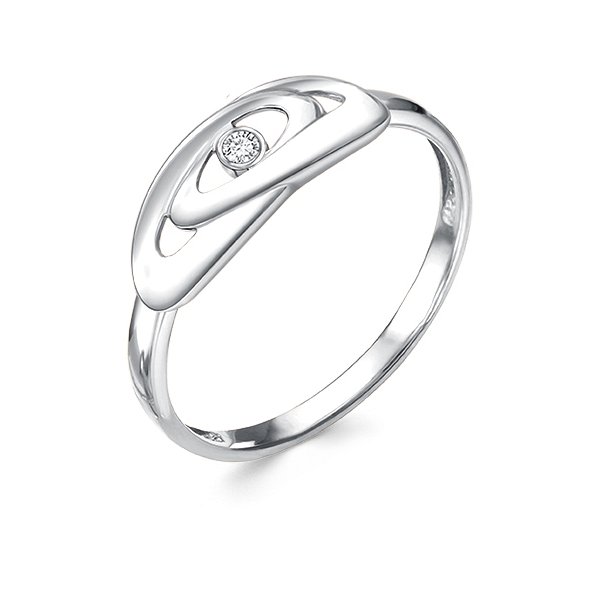 Кольцо Золотые узоры - Серебро 925, Фианит (арт. 90-51-0036-00)