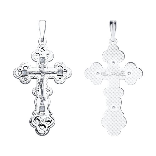 Подвеска SOKOLOV - Серебро 925, Фианит (арт. 94120004)