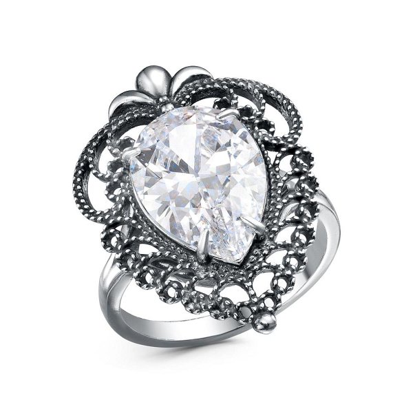 Кольцо Красная пресня - Серебро 925, Фианит (арт. 23816962)