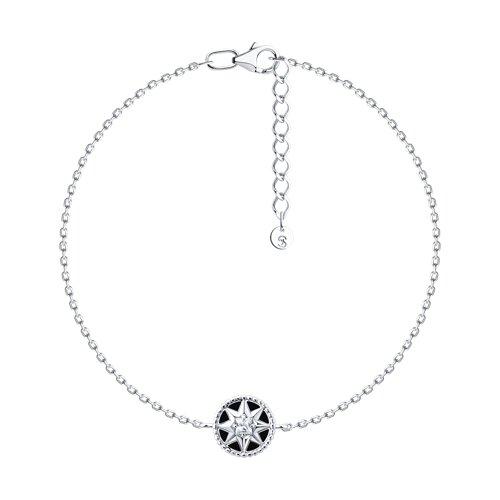 Браслет SOKOLOV - Серебро 925, Фианит, Эмаль (арт. 94051527)