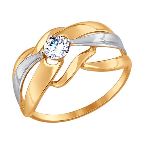 Кольцо SOKOLOV - Золото 375, Фианит (арт. 017460-4)