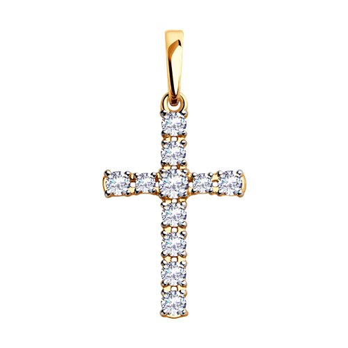 Подвеска SOKOLOV - Золото 375, Фианит (арт. 31-130-00380-1)