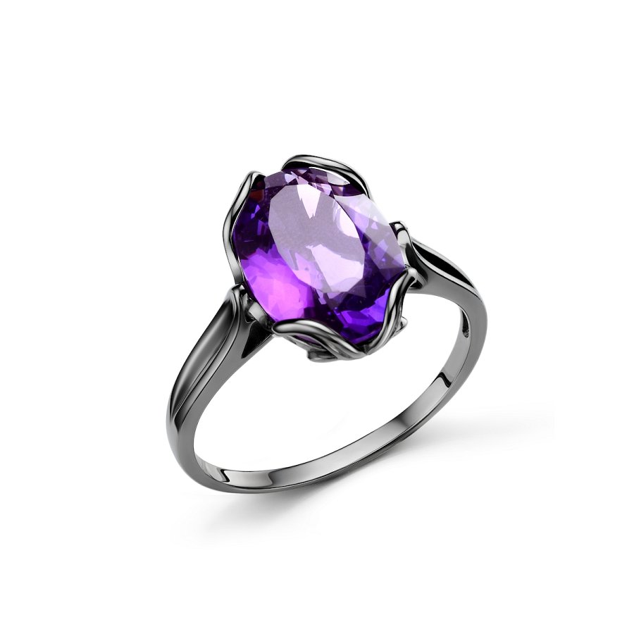 Кольцо Дар - Серебро 925, Аметист (арт. К-3985чрс401)