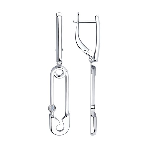 Серьги SOKOLOV - Серебро 925, Фианит (арт. 94023739)