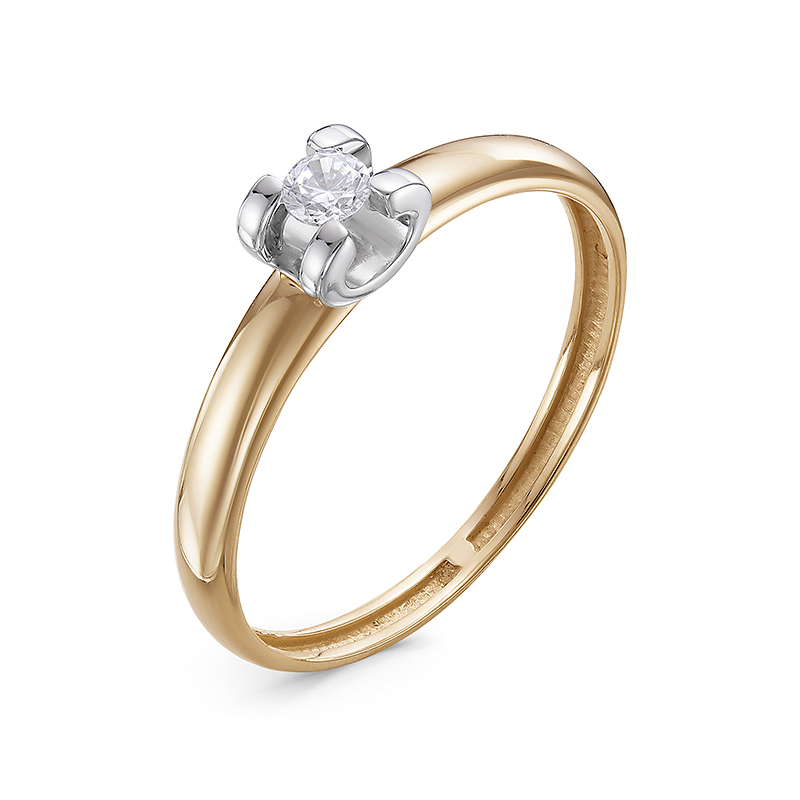 Кольцо Дельта - Золото 585, Бриллиант (арт. БР111457р)