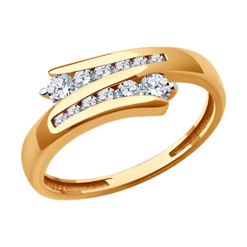 Кольцо SOKOLOV - Золото 585, Фианит (арт. 019505)