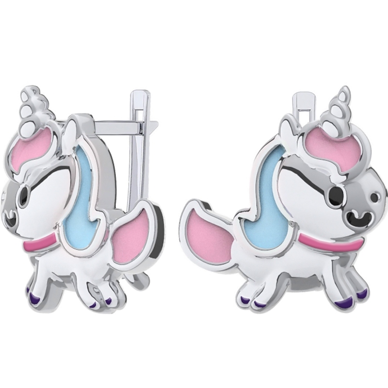 Серьги POKROVSKY - Серебро 925, Эмаль (арт. 0201677-70875)