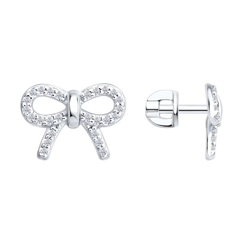 Серьги Diamant - Серебро 925, Фианит (арт. 94-122-00100-1)