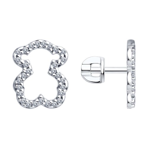 Серьги SOKOLOV - Серебро 925, Фианит (арт. 94027199)