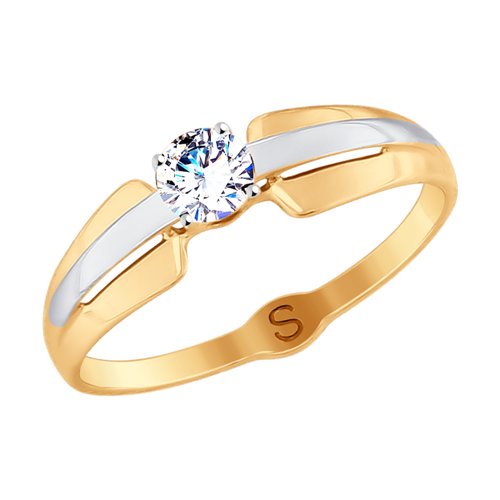 Кольцо SOKOLOV - Золото 375, Фианит (арт. 017805-4)