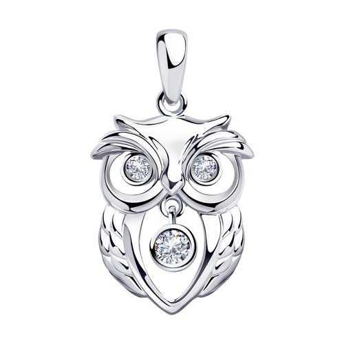 Подвеска SOKOLOV - Серебро 925, Фианит (арт. 94032437)