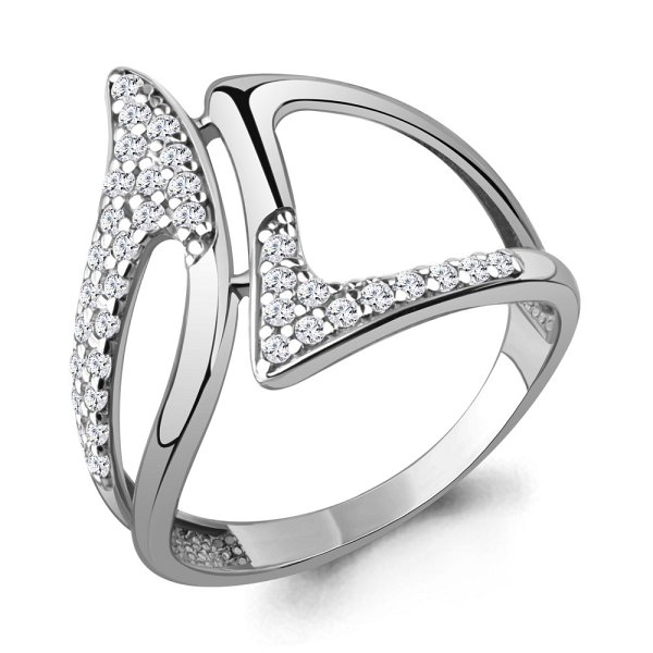 Кольцо Аквамарин - Серебро 925, Фианит (арт. 67951А.5)