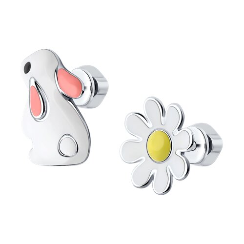 Серьги SOKOLOV - Серебро 925, Эмаль (арт. 94025944)