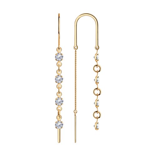 Серьги SOKOLOV - Серебро 925, Фианит (арт. 93021131)