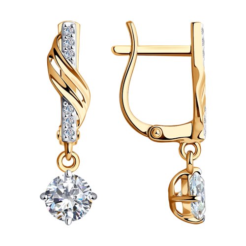 Серьги SOKOLOV - Золото 375, Фианит (арт. 028679-4)