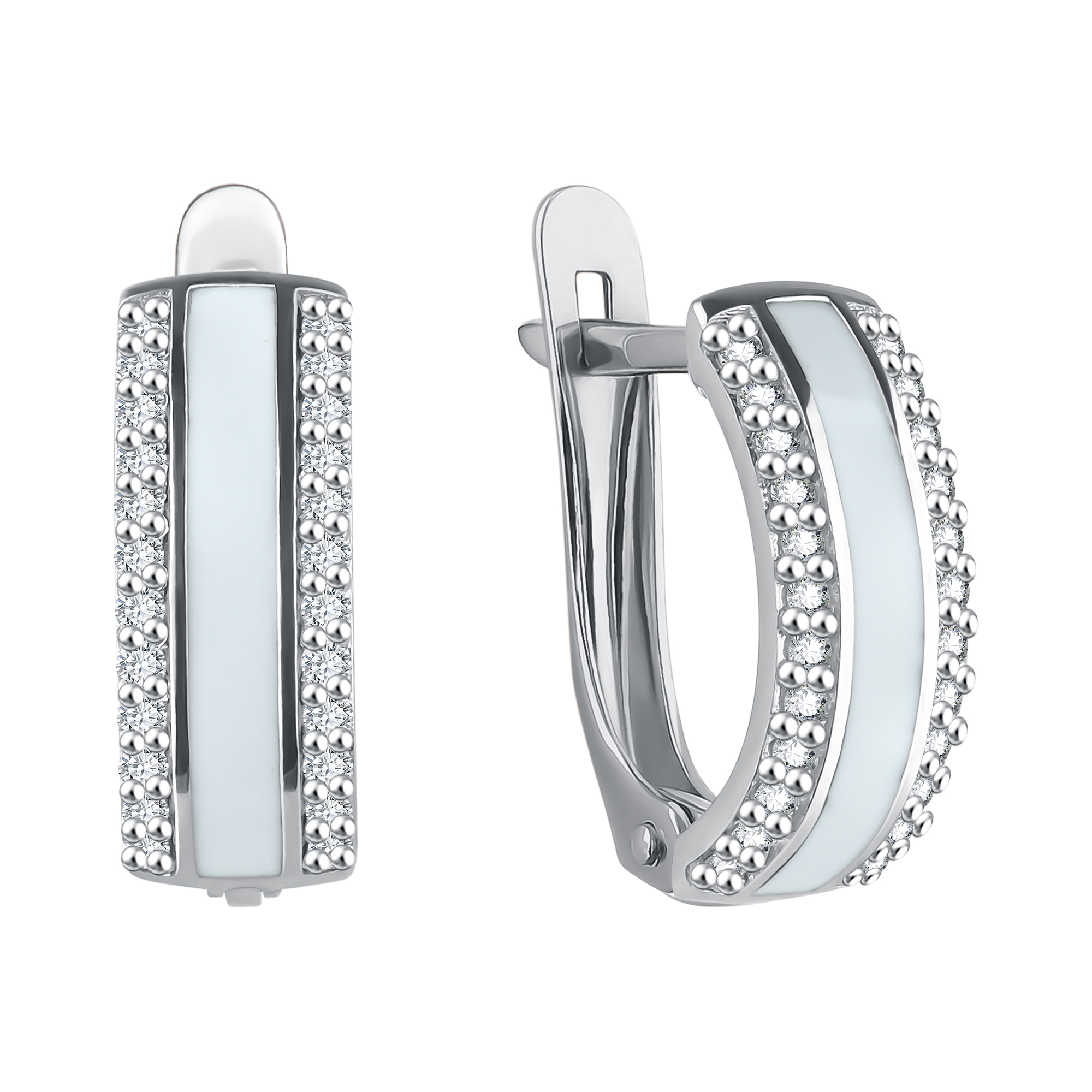 Серьги Talant - Серебро 925, Фианит, Эмаль (арт. 10-79-0001-17625)