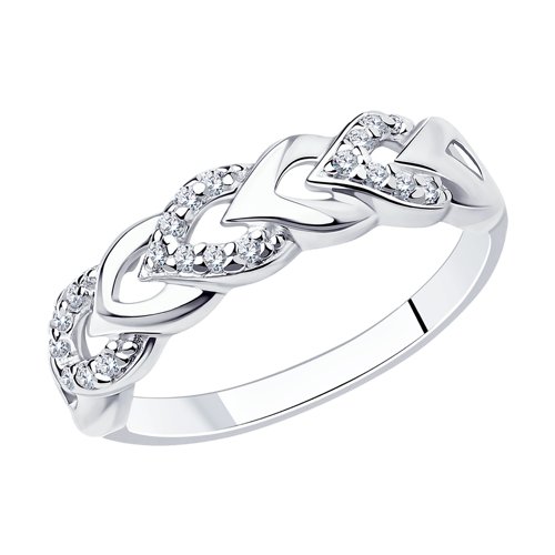 Кольцо SOKOLOV - Серебро 925, Фианит (арт. 94012332)