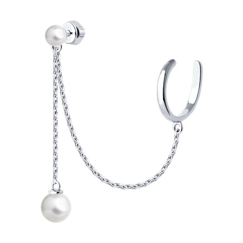 Серьга SOKOLOV - Серебро 925, Жемчуг имитация (арт. 94170355)