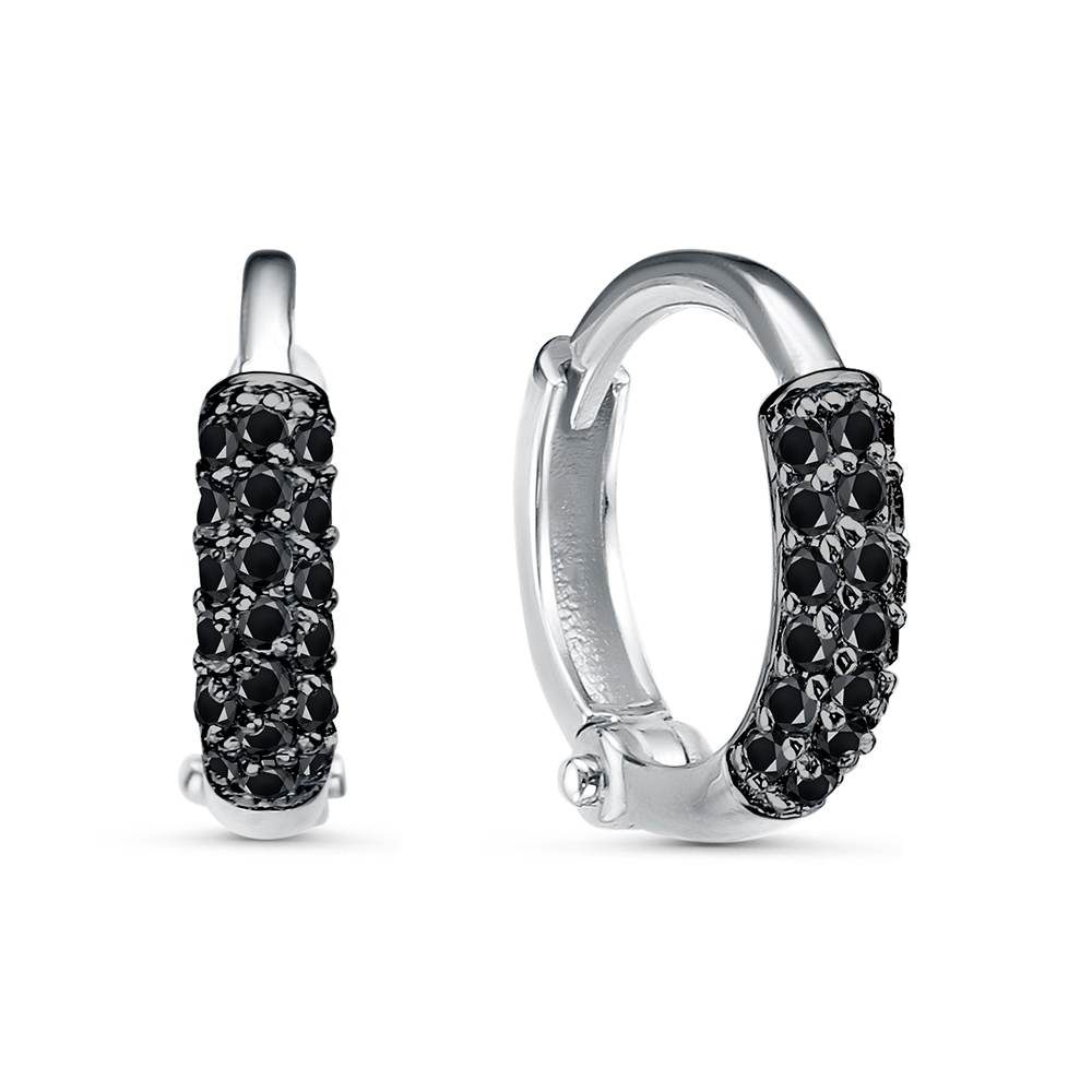 Серьги Иллада - Серебро 925, Фианит (арт. с122727-5)