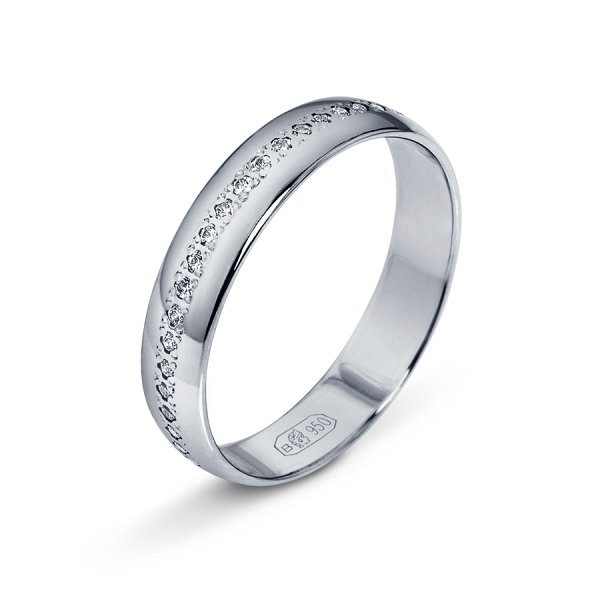 Кольцо Platinum Lab. - Платина 950 (арт. ПК-104-45)