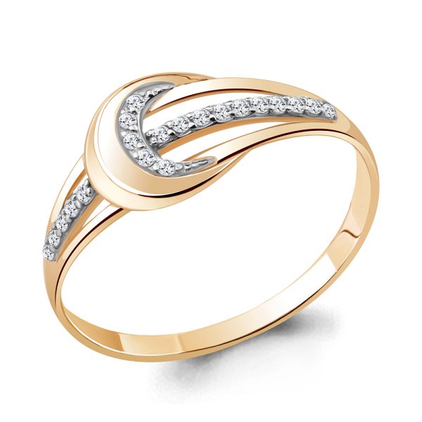 Кольцо Аквамарин - Золото 375, Фианит (арт. 64065.8)