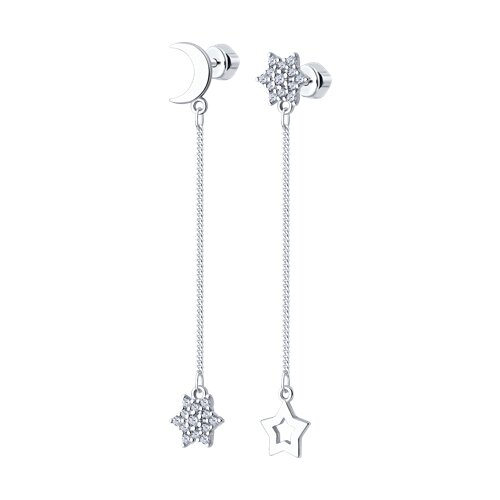 Серьги SOKOLOV - Серебро 925, Фианит (арт. 94025932)