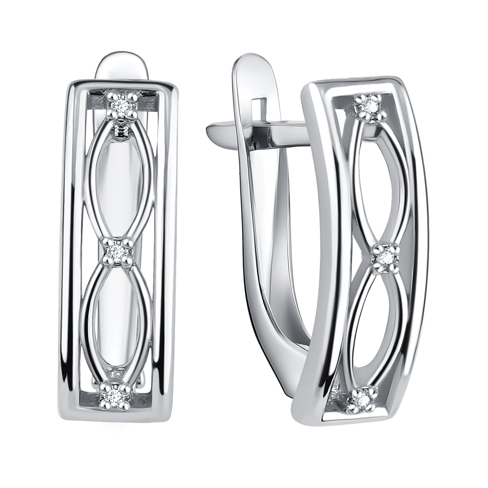 Серьги Talant - Серебро 925, Фианит (арт. 10-72-0001-15195)