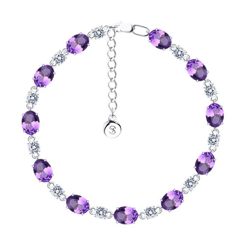 Браслет SOKOLOV - Серебро 925, Синтетический ситалл , Фианит (арт. 92050152)