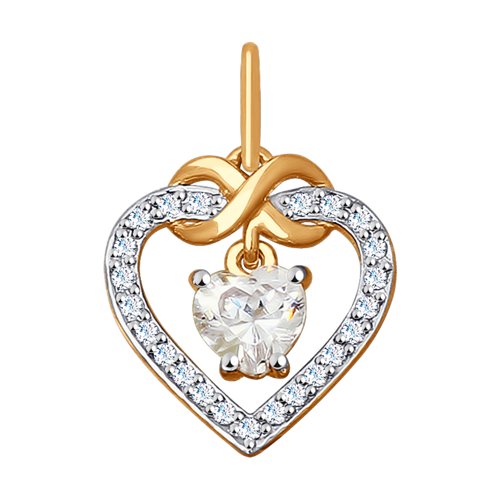 Подвеска SOKOLOV - Золото 375, Фианит (арт. 035289-4)