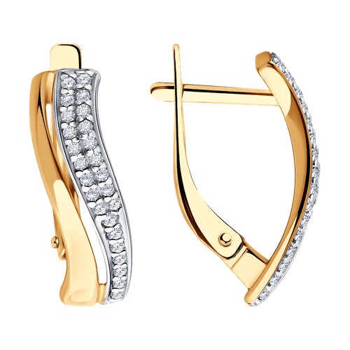 Серьги SOKOLOV - Серебро 925, Фианит (арт. 93020677)