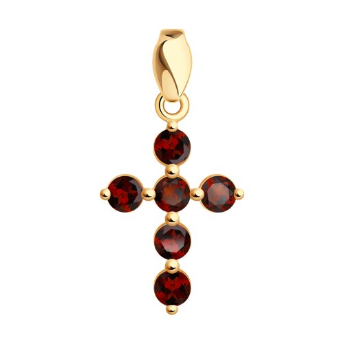 Подвеска SOKOLOV - Золото 375, Гранат (арт. 37730602)