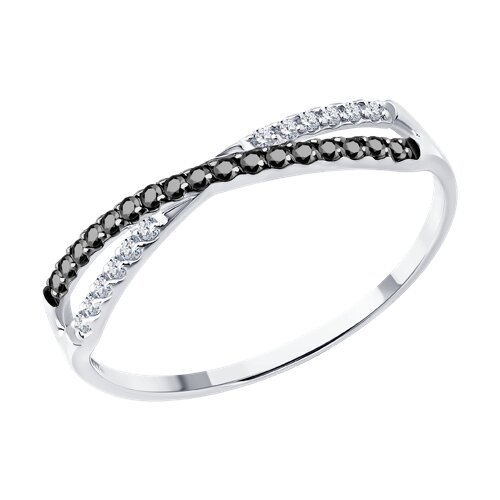 Кольцо SOKOLOV - Золото 585, Фианит (арт. 019701-3)