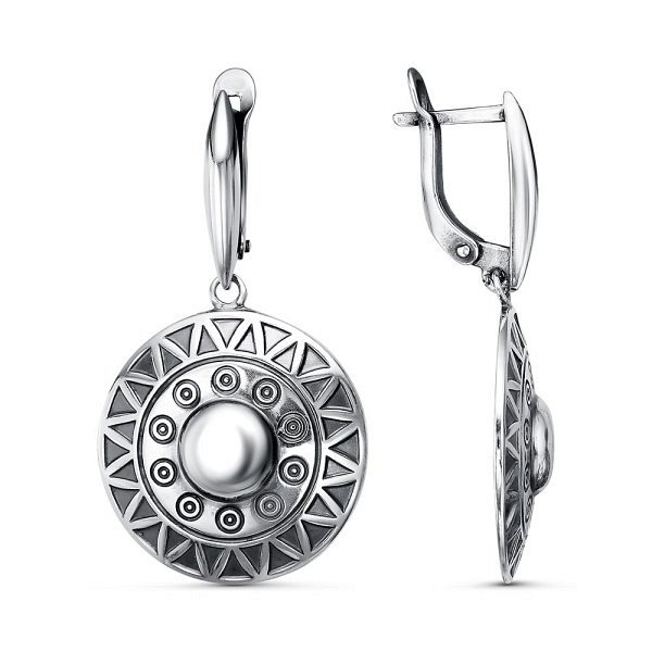 Серьги Красная пресня - Серебро 925 (арт. 33013018)