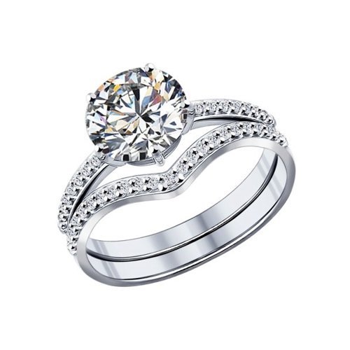 Кольцо SOKOLOV - Серебро 925, Фианит (арт. 94011771)