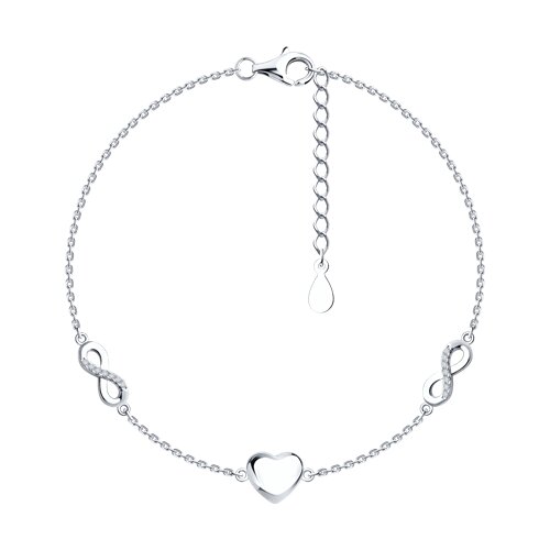 Браслет SOKOLOV - Серебро 925, Фианит (арт. 94051115-91)