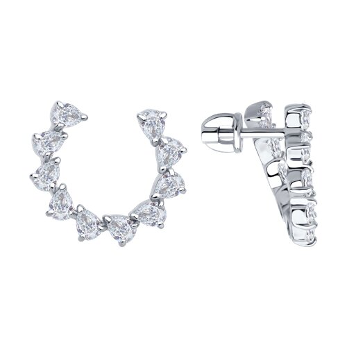 Серьги SOKOLOV - Серебро 925, Фианит (арт. 94026879)