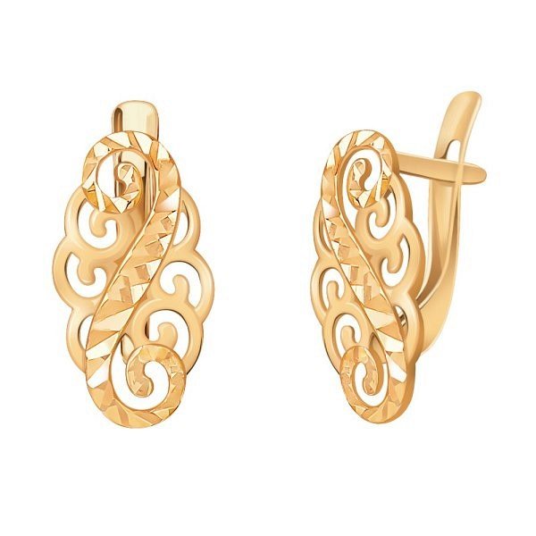Серьги Атолл - Золото 585 (арт. 20668а)