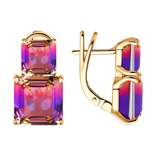 Серьги SOKOLOV - Серебро 925, Синтетический ситалл (арт. 92022948)