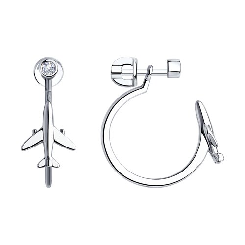 Серьги SOKOLOV - Серебро 925, Фианит (арт. 94024223)