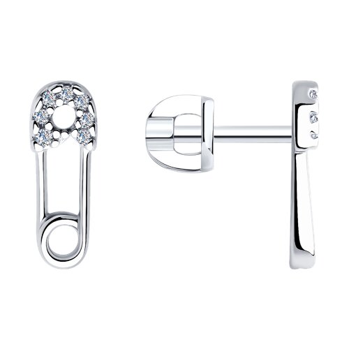 Серьги SOKOLOV - Серебро 925, Фианит (арт. 94025954)