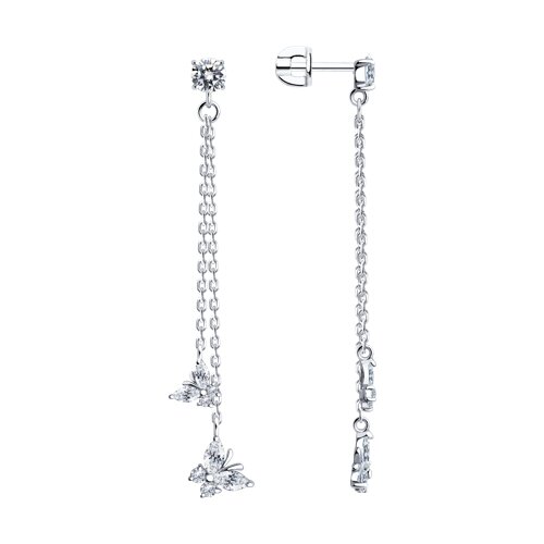 Серьги SOKOLOV - Серебро 925, Фианит (арт. 94025979)