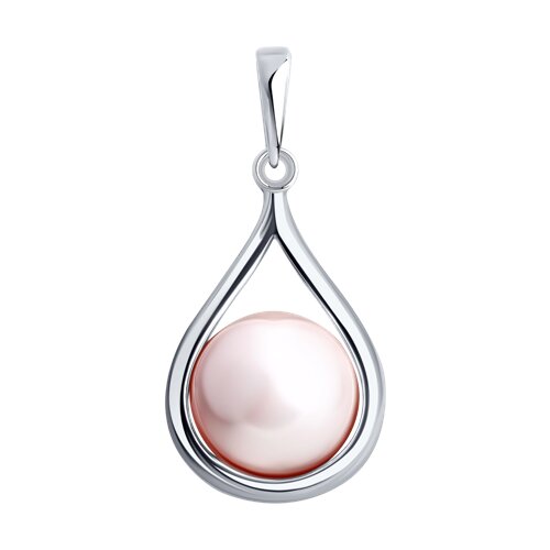 Подвеска Diamant - Серебро 925, Жемчуг синтетический (арт. 94-130-00138-1)