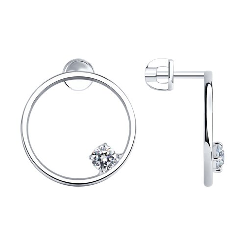 Серьги SOKOLOV - Серебро 925, Фианит (арт. 94025861)