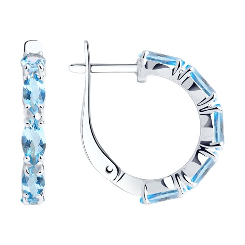 Серьги SOKOLOV - Серебро 925, Топаз (арт. 92022138)