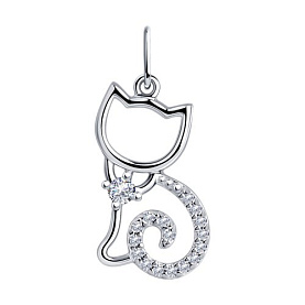 Подвеска Diamant - Серебро 925, Фианит (арт. 94-130-00771-1)